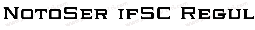 NotoSer ifSC Regular字体转换